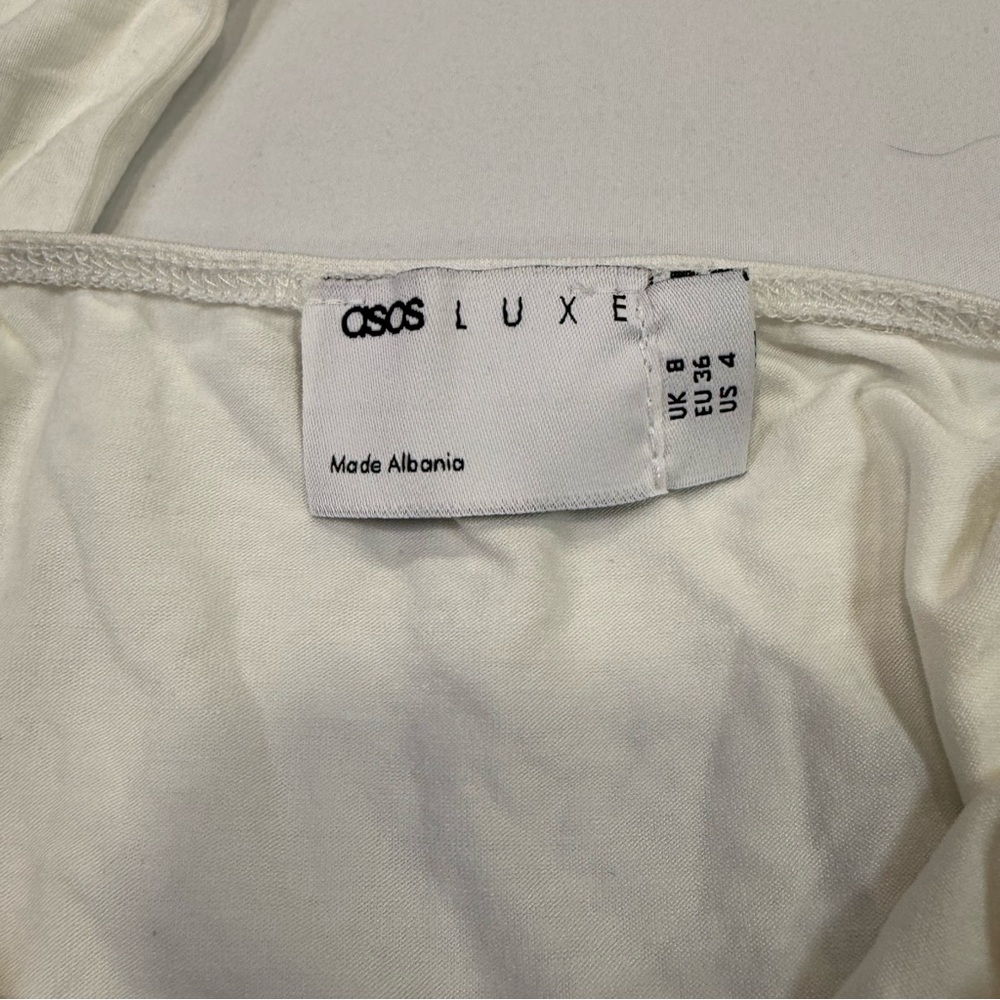ASOS White Backless Halter Dress - Picture 2 of 6